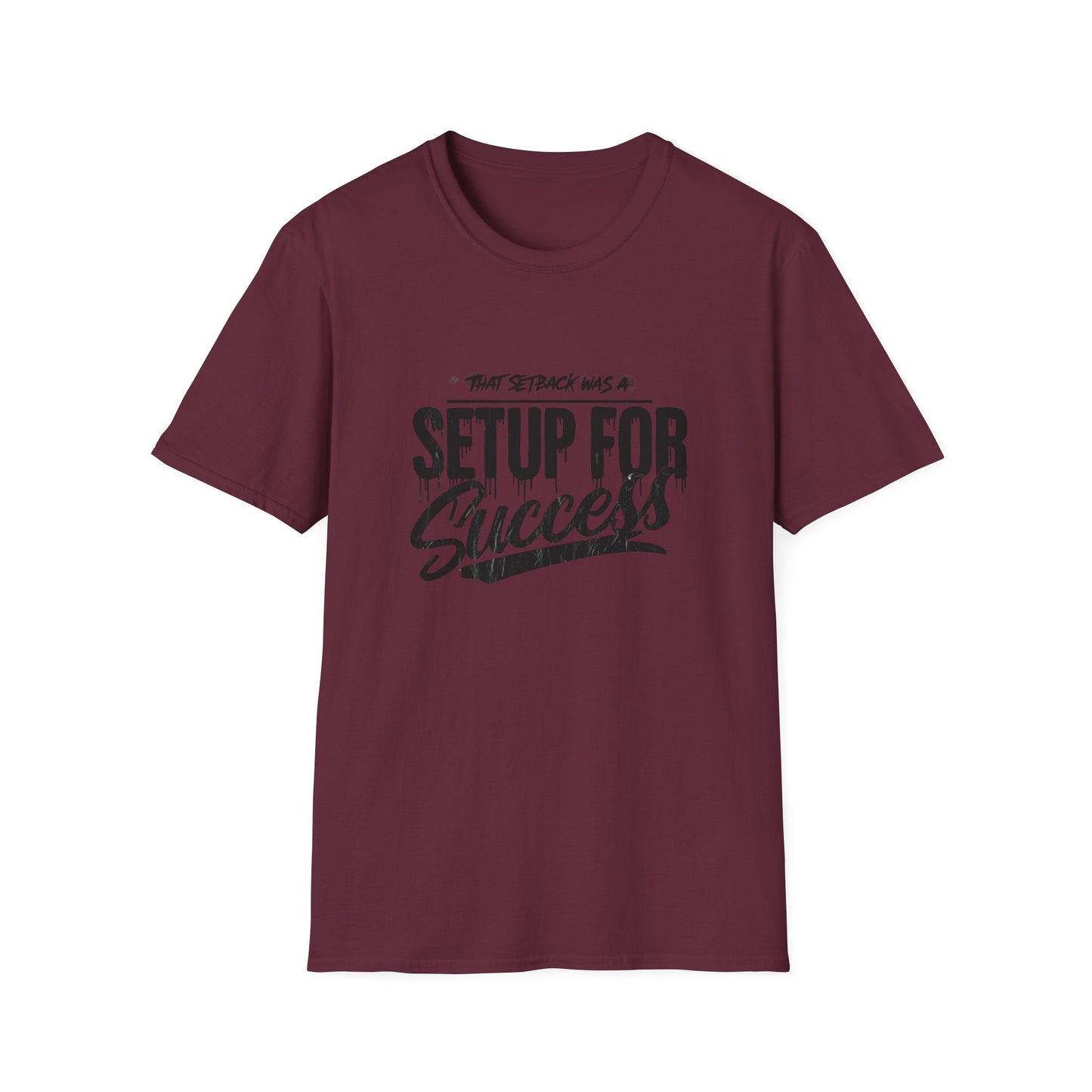 'That setback was a Setup for Success' - Unisex soft style T-Shirt
