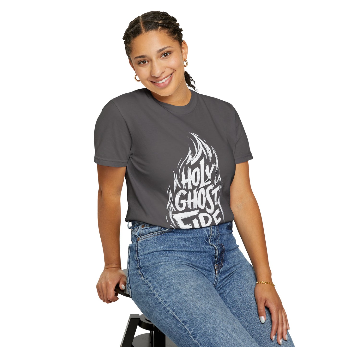 Holy Ghost Fire - Unisex Garment-Dyed T-Shirt