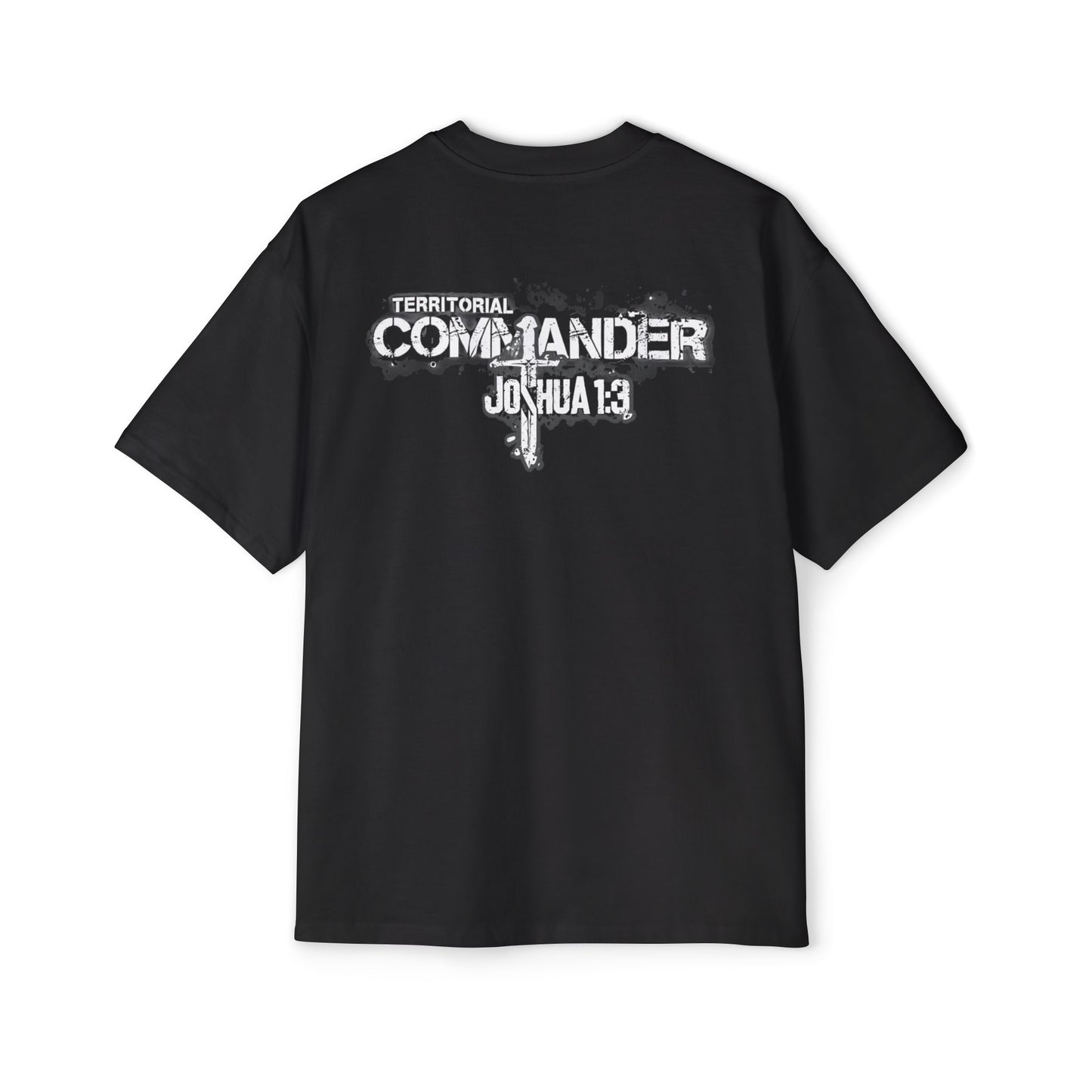 Territorial Commander Joshua 1:3 - Men's Heavy Oversized Tee -