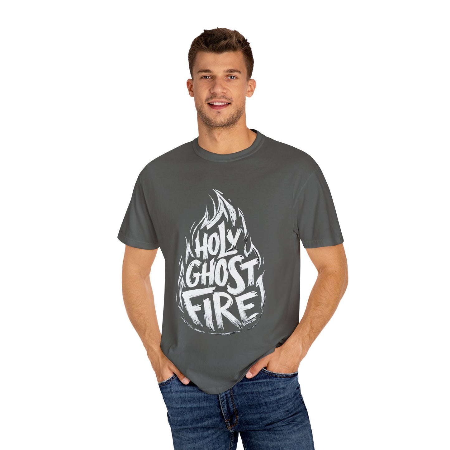 Holy Ghost Fire - Unisex Garment-Dyed T-Shirt
