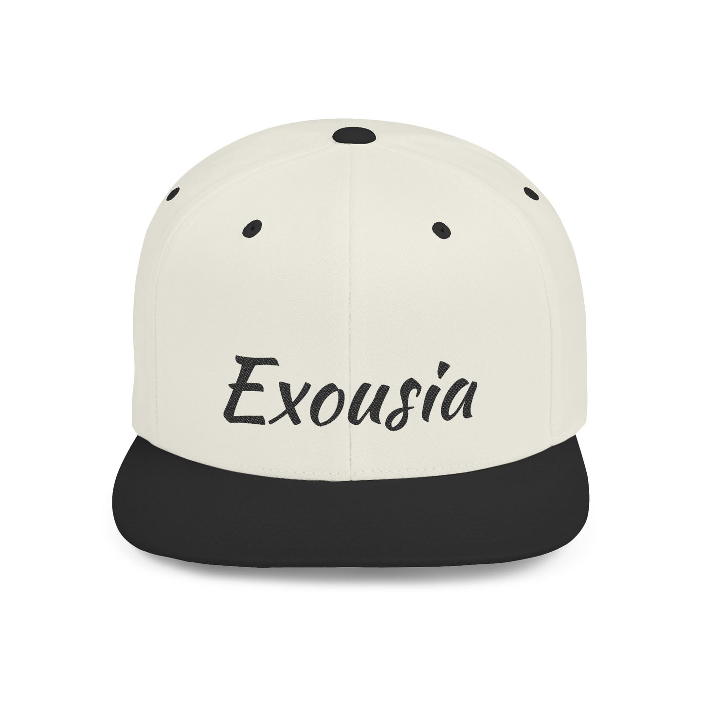Exousia Flat Bill Snapback Hat Unisex