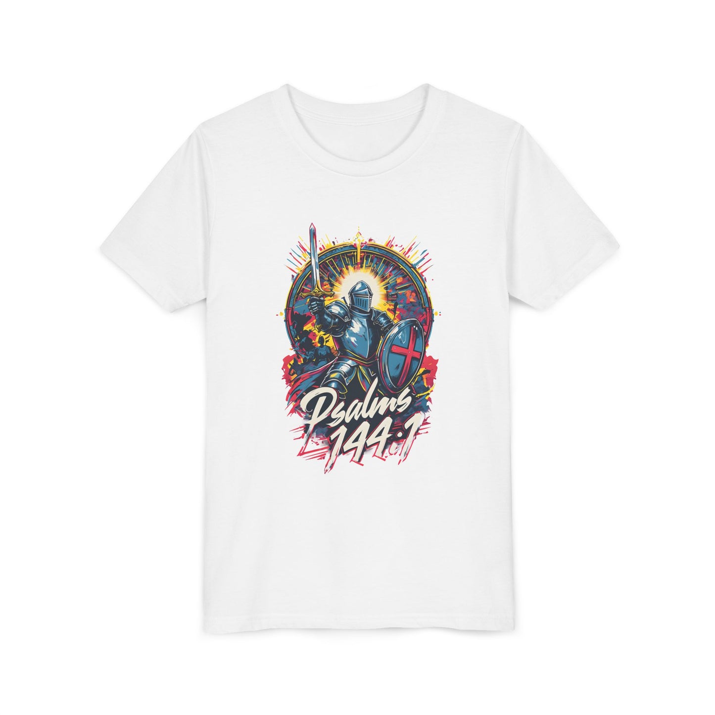 'Psalms 144:1' warrior - Youth Tee