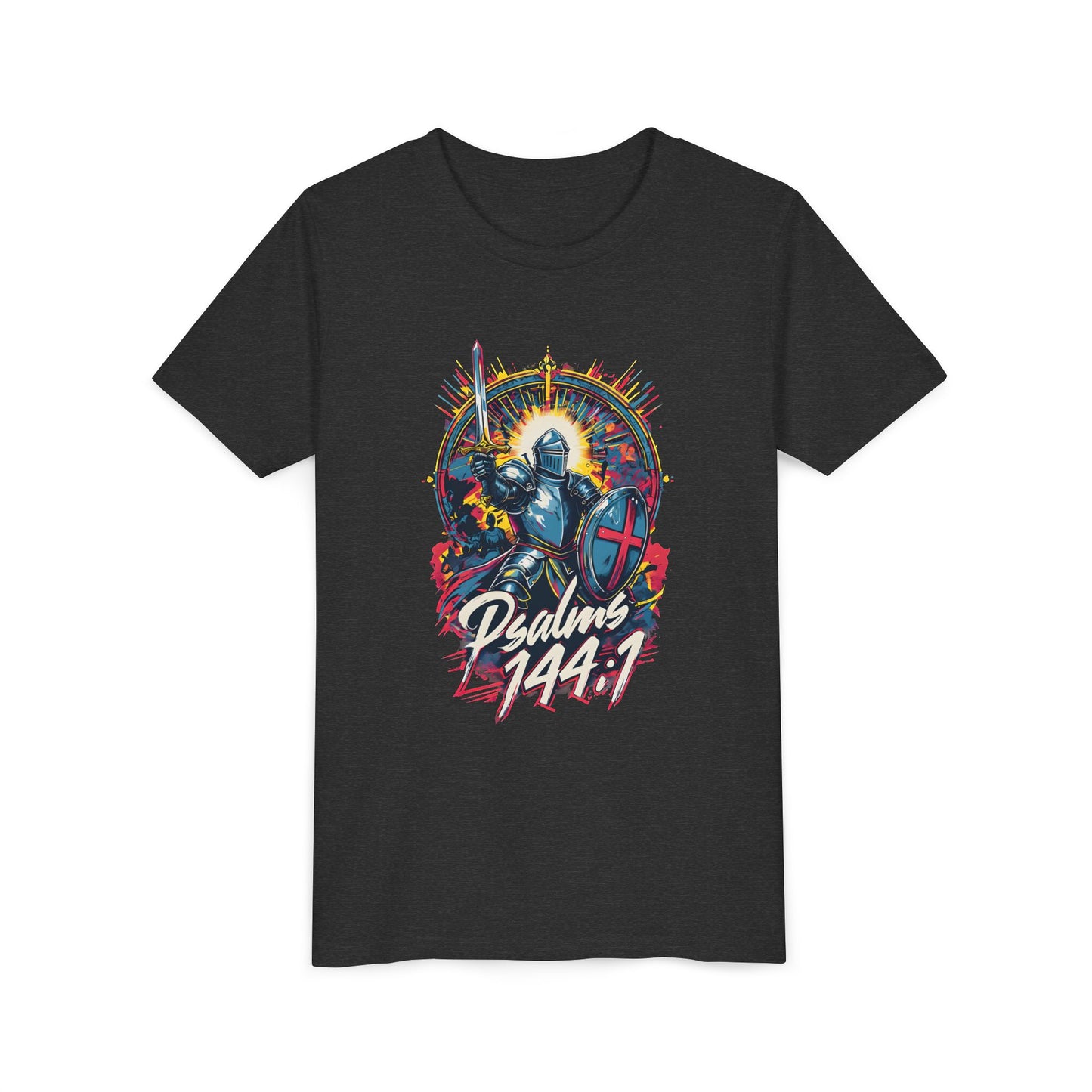 'Psalms 144:1' warrior - Youth Tee