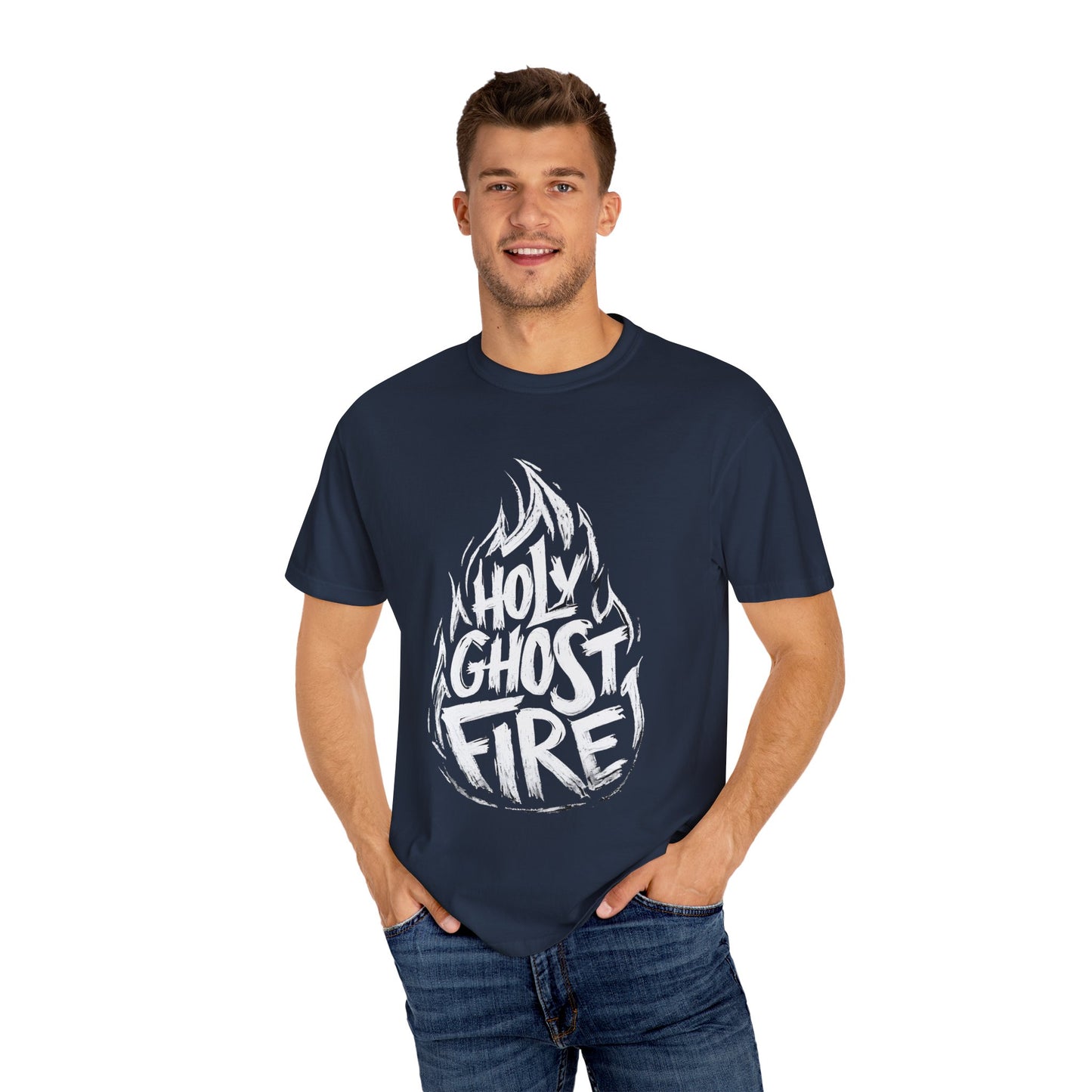 Holy Ghost Fire - Unisex Garment-Dyed T-Shirt
