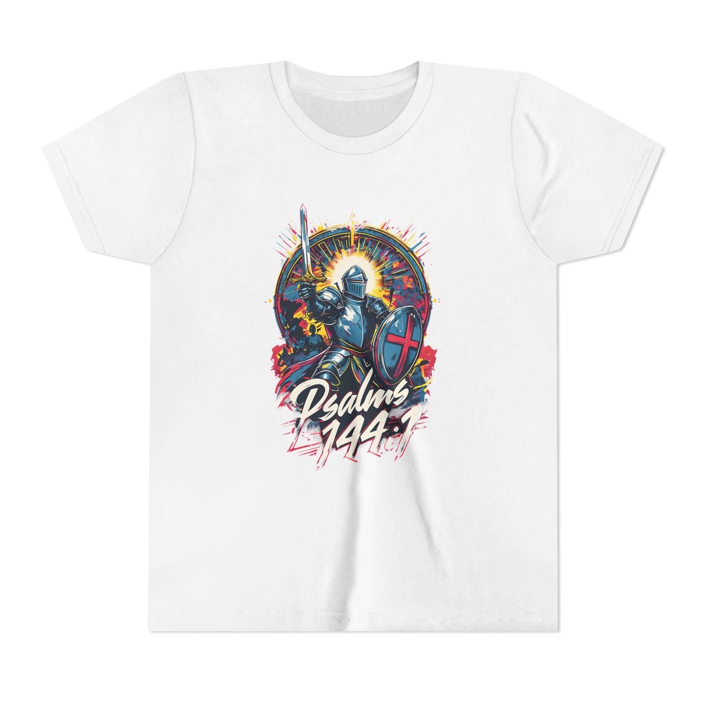 'Psalms 144:1' warrior - Youth Tee