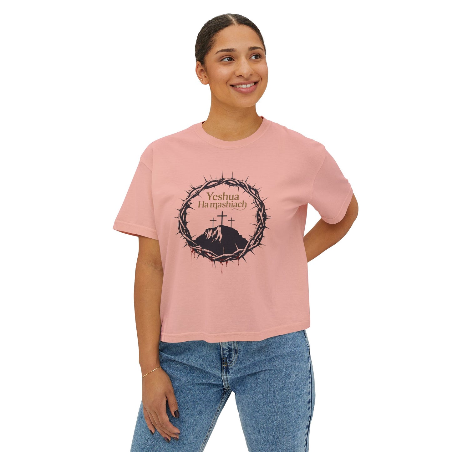 Yeshua HaMashiach- Women's Box Tee