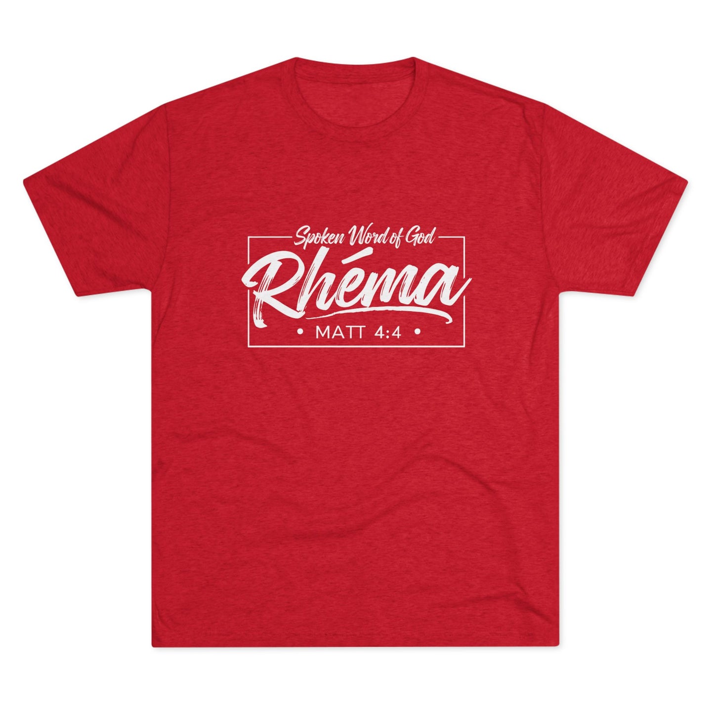 Rhema Unisex Tri-Blend Crew Tee - Inspirational Christian T-Shirt