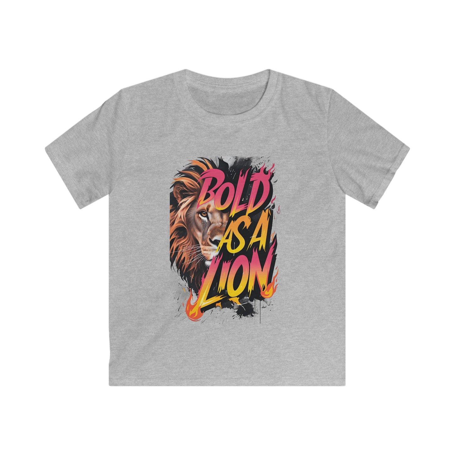 'Bold as a Lion' Kids Softstyle Tee -
