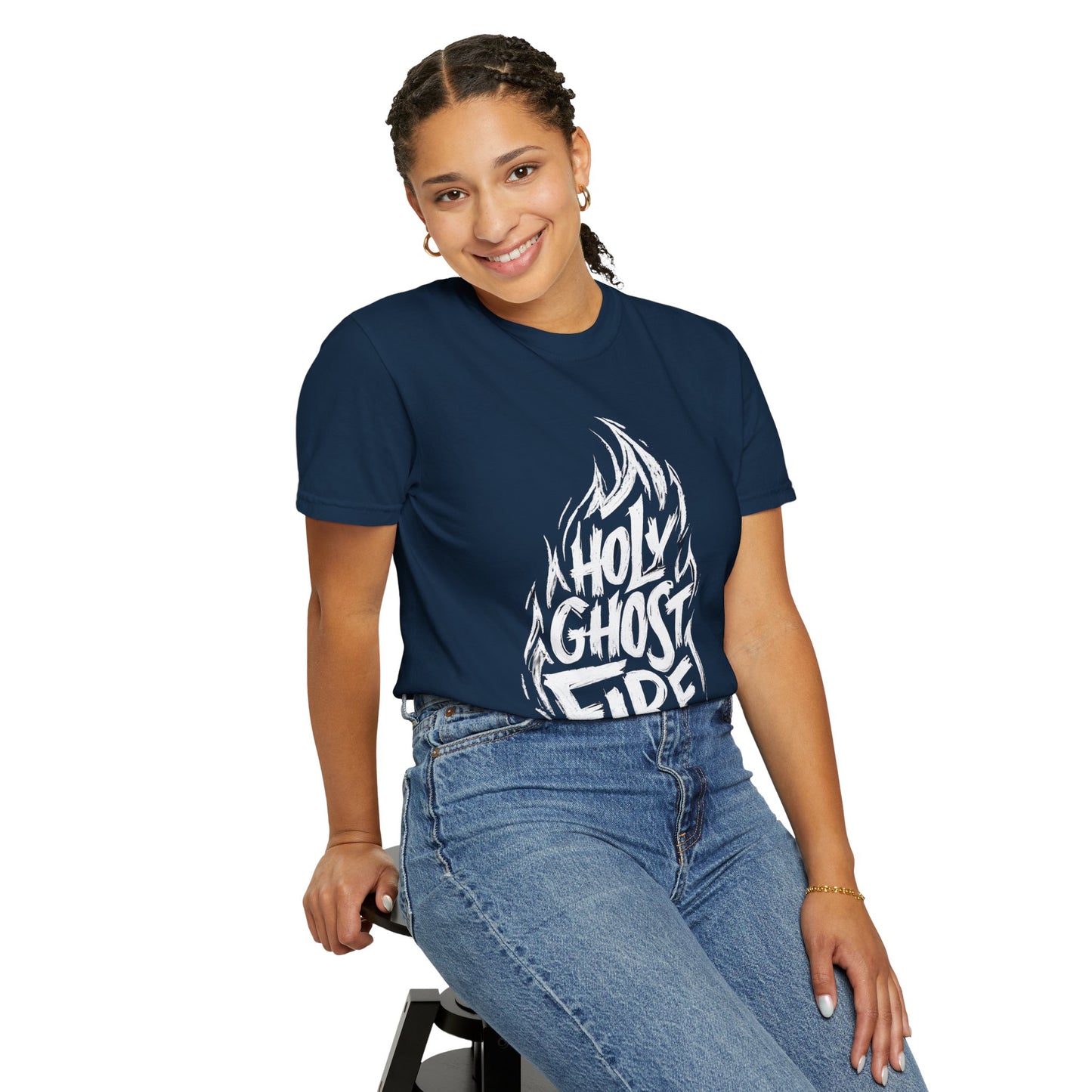 Holy Ghost Fire - Unisex Garment-Dyed T-Shirt