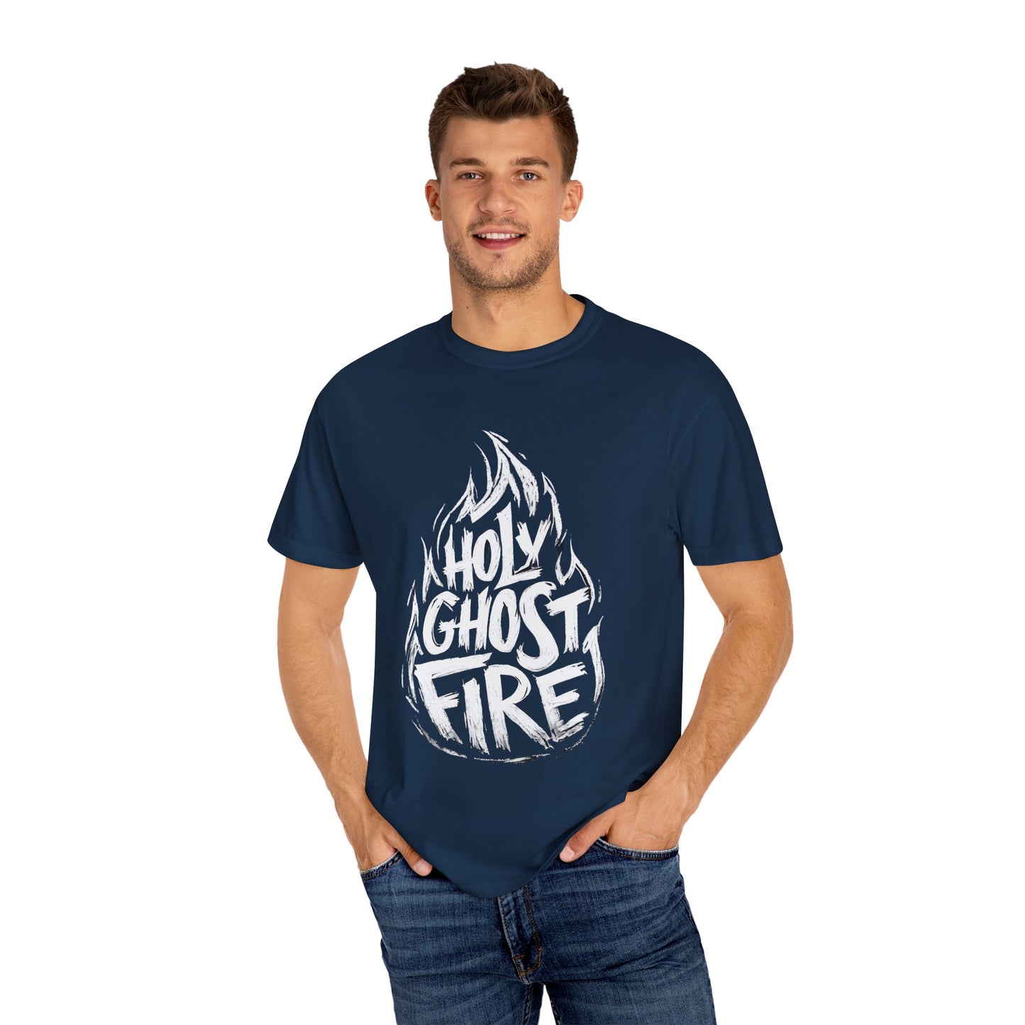 Holy Ghost Fire - Unisex Garment-Dyed T-Shirt
