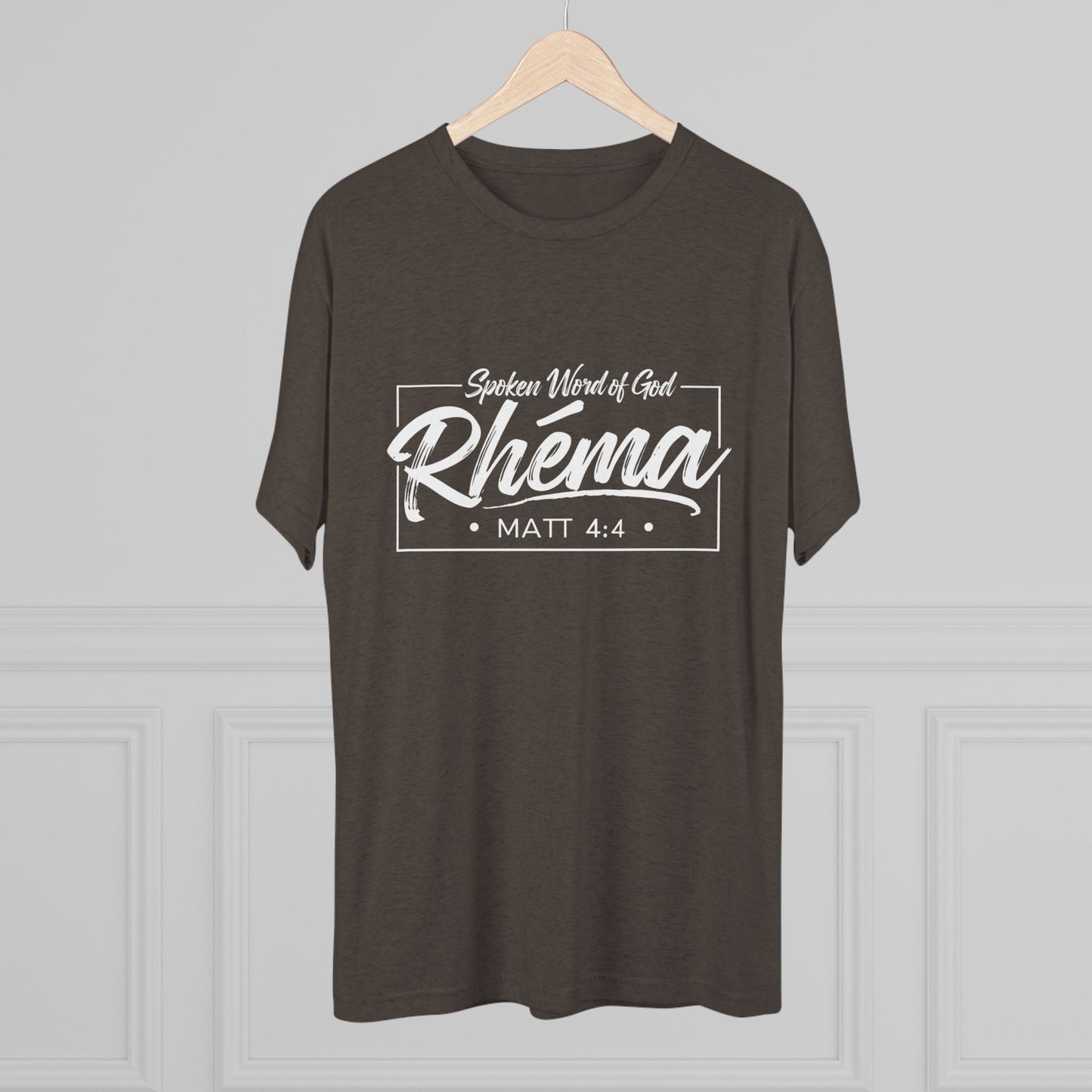 Rhema Unisex Tri-Blend Crew Tee - Inspirational Christian T-Shirt