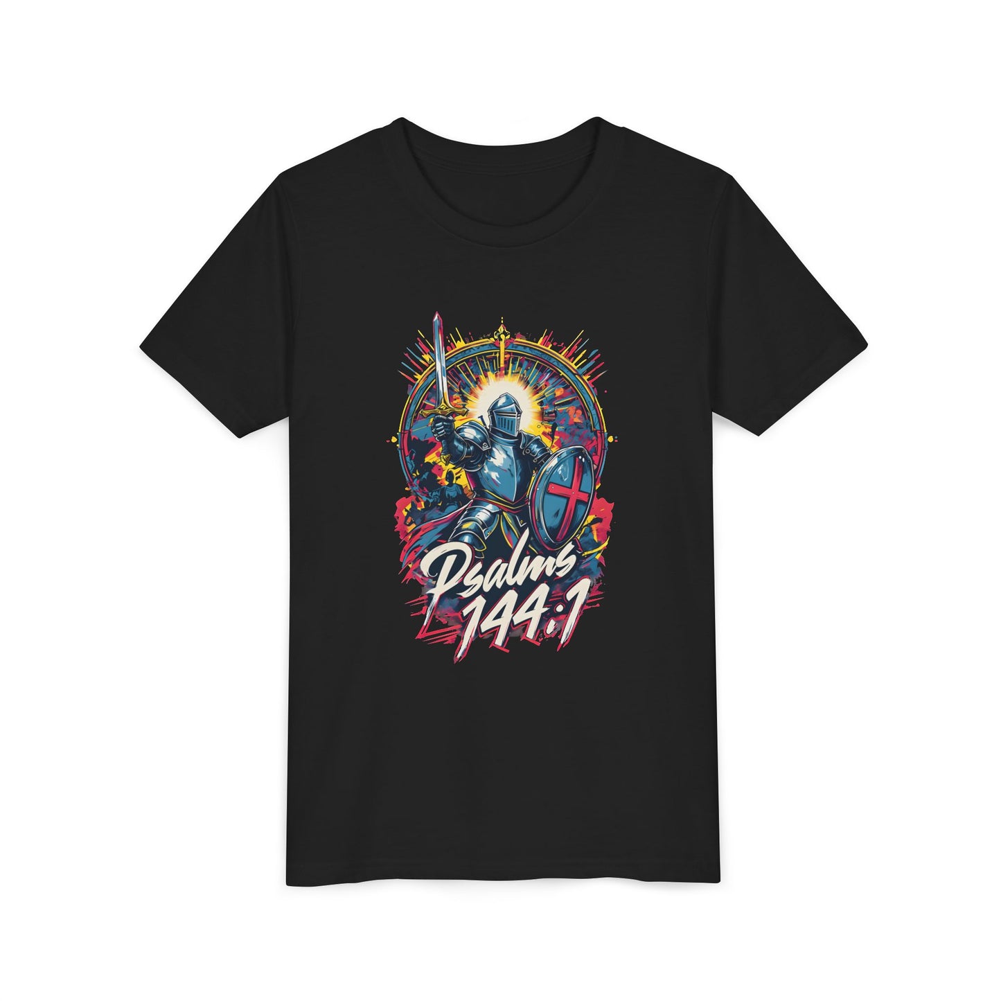 'Psalms 144:1' warrior - Youth Tee