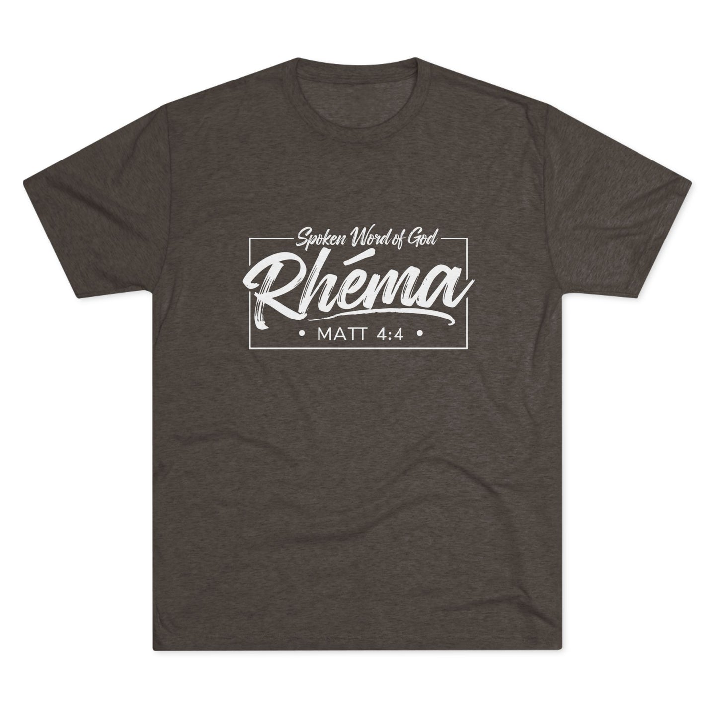 Rhema Unisex Tri-Blend Crew Tee - Inspirational Christian T-Shirt