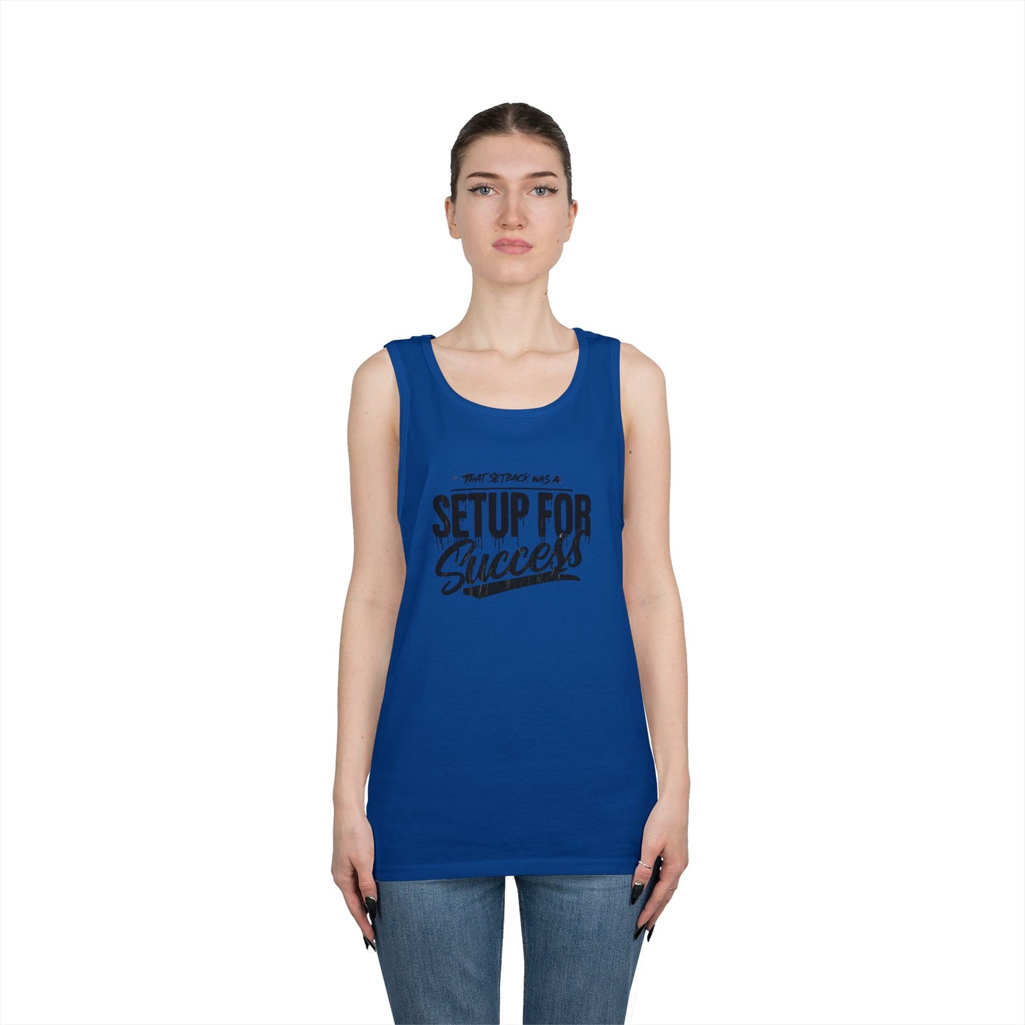 'That Setback Was a Setup for Success' - Unisex Heavy cotton Tank top