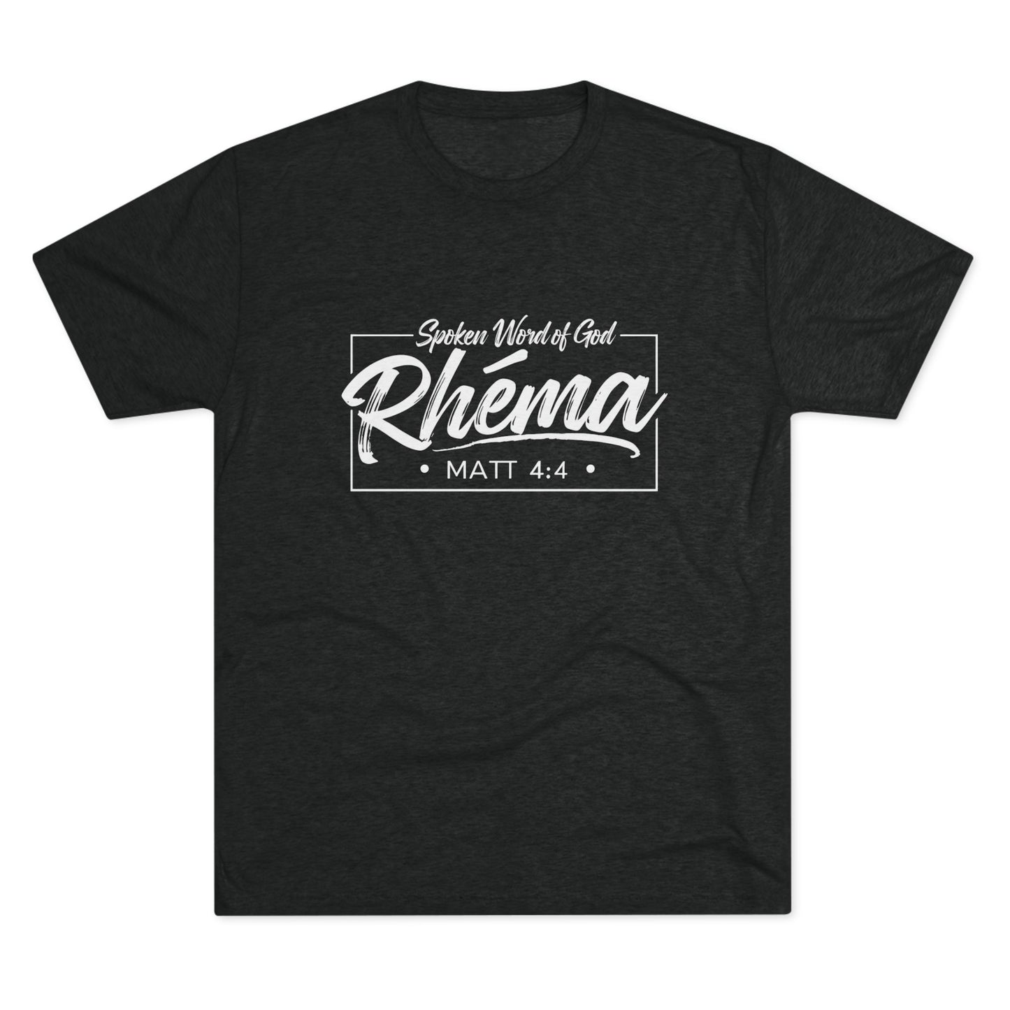 Rhema Unisex Tri-Blend Crew Tee - Inspirational Christian T-Shirt