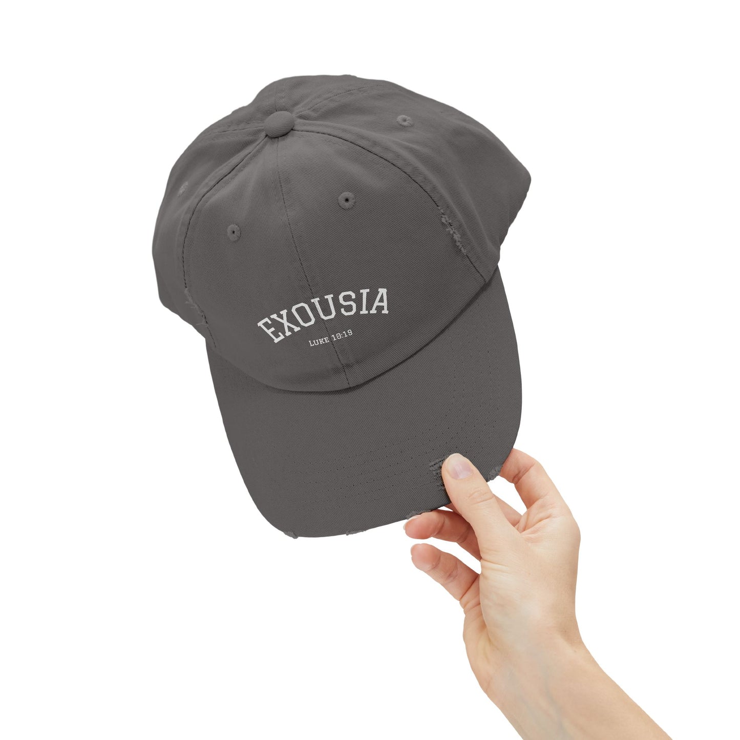 Exousia -Distressed Cap