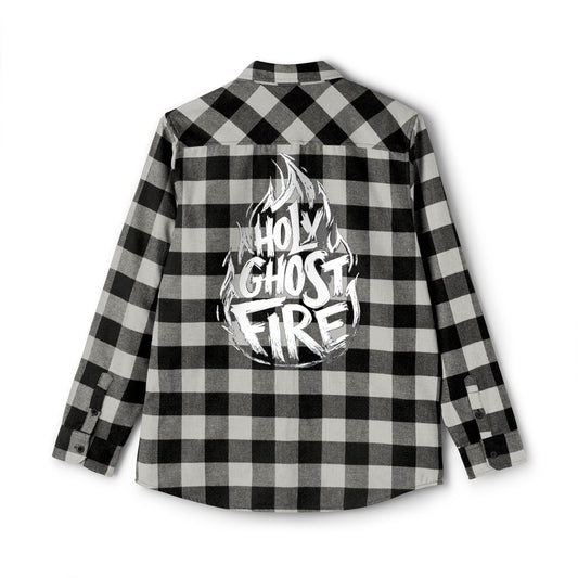 Holy Ghost Fire Unisex Flannel Shirt - Perfect for Fall and Outdoor Adventures