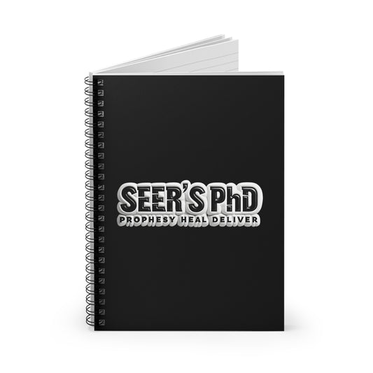 Seer's PhD Spiral Notebook - Ruled Lines for Creativity and Inspiration