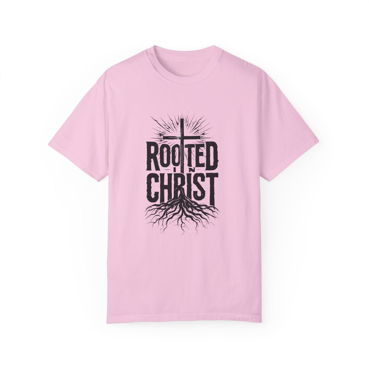 'Rooted Christ' - Unisex Garment-Dyed T-Shirt