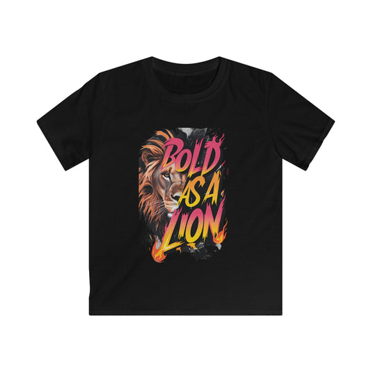 'Bold as a Lion' Kids Softstyle Tee -