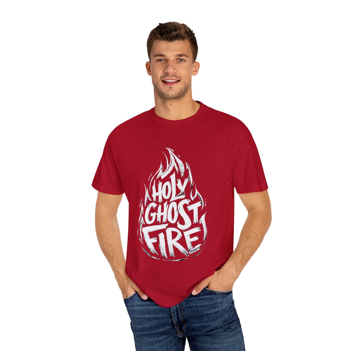 Holy Ghost Fire - Unisex Garment-Dyed T-Shirt