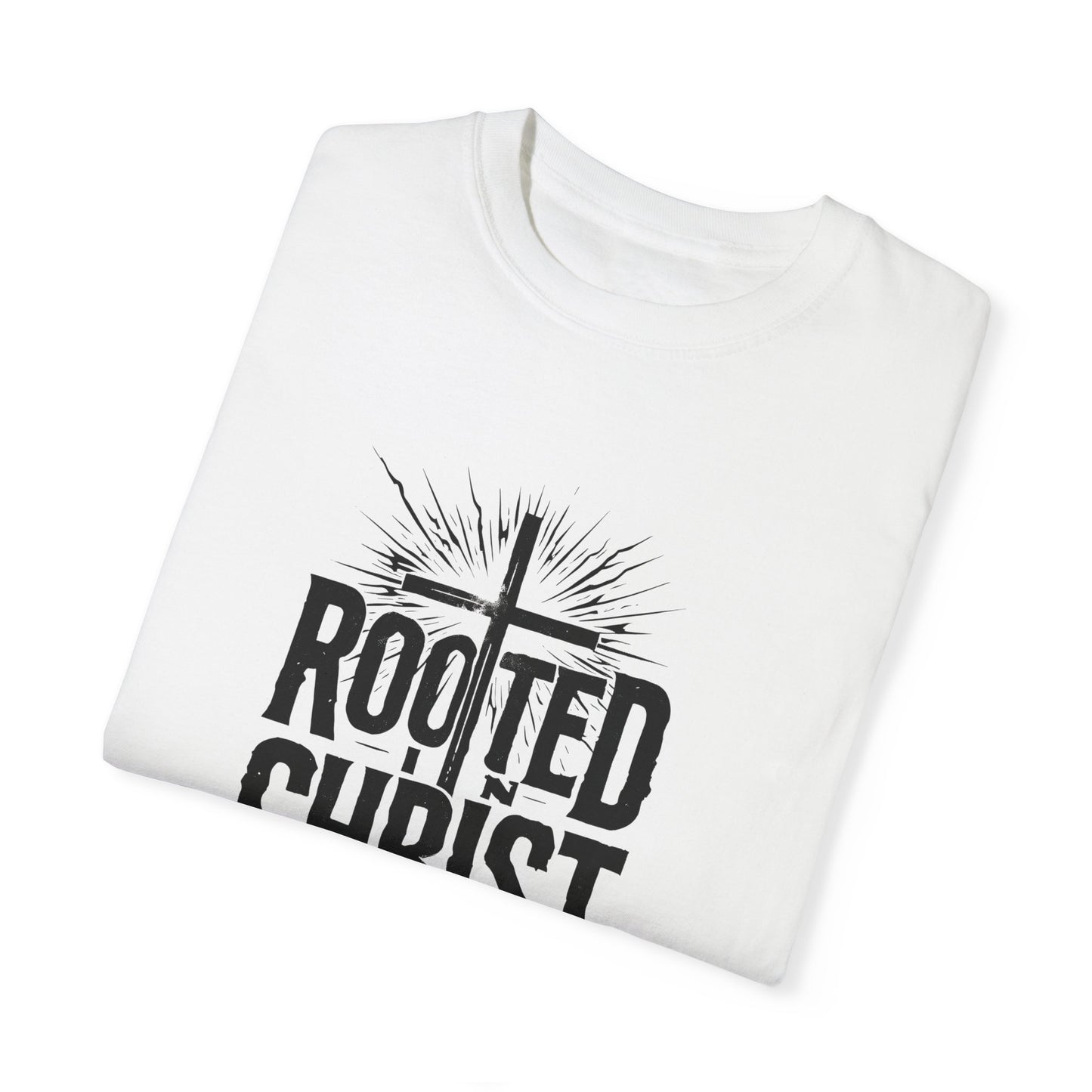 'Rooted Christ' - Unisex Garment-Dyed T-Shirt