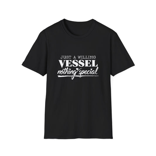 DESSY Women's Softstyle T-Shirt - Just a Willing Vessel Women's Design