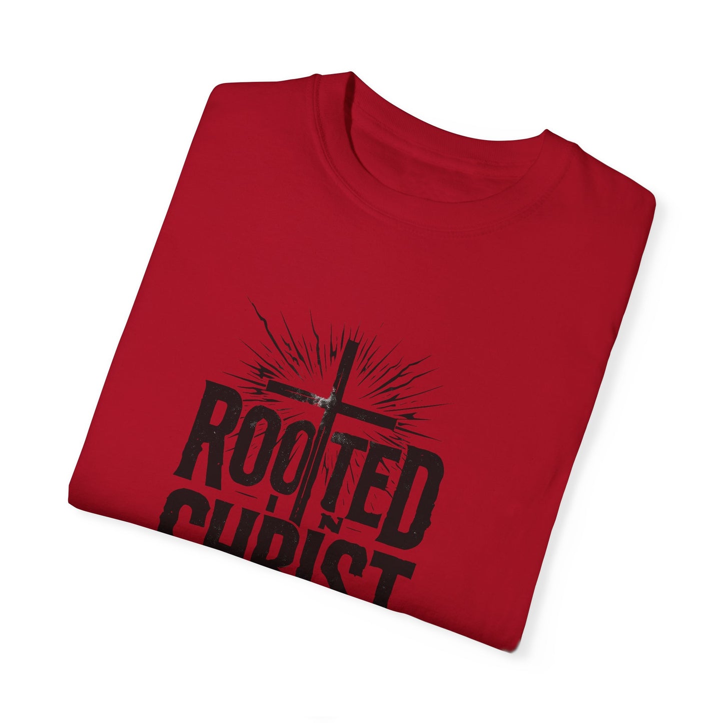 'Rooted Christ' - Unisex Garment-Dyed T-Shirt