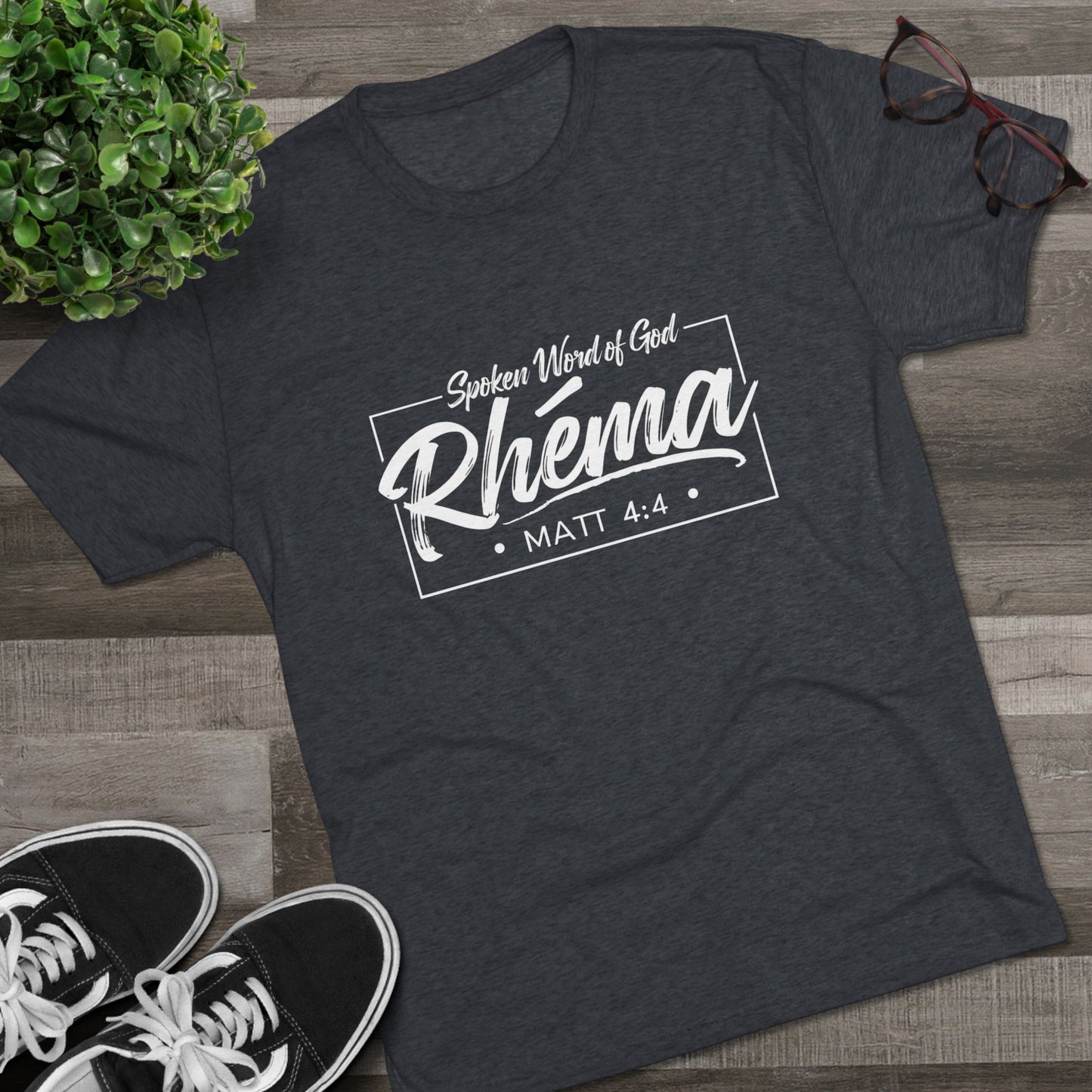 Rhema Unisex Tri-Blend Crew Tee - Inspirational Christian T-Shirt