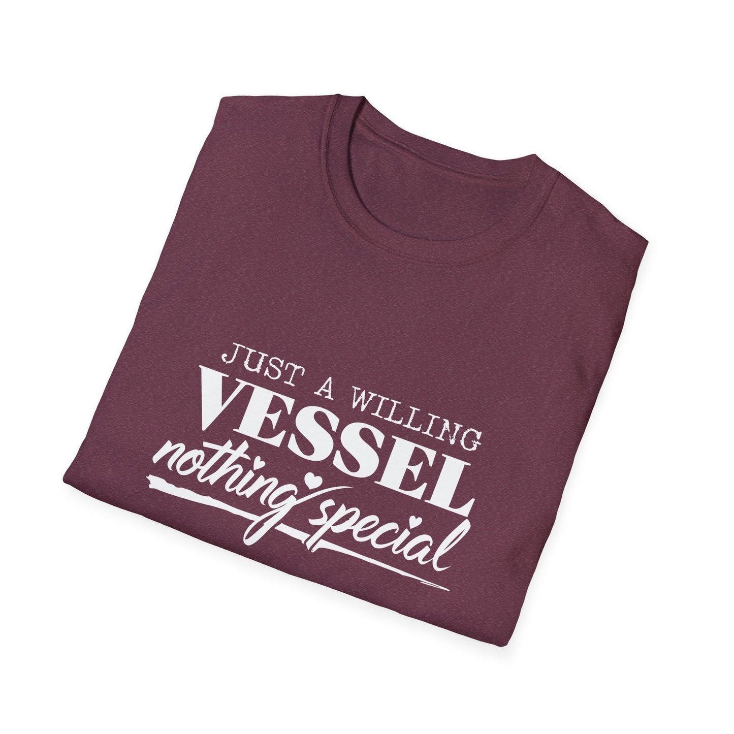 DESSY Women's Softstyle T-Shirt - Just a Willing Vessel Women's Design