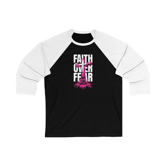 Faith Over Fear Women's Baseball Tee