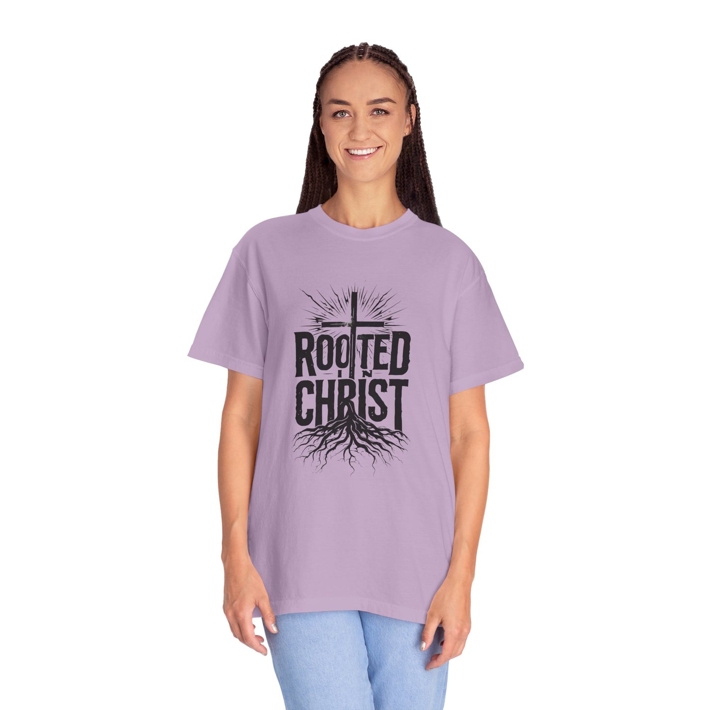 'Rooted Christ' - Unisex Garment-Dyed T-Shirt