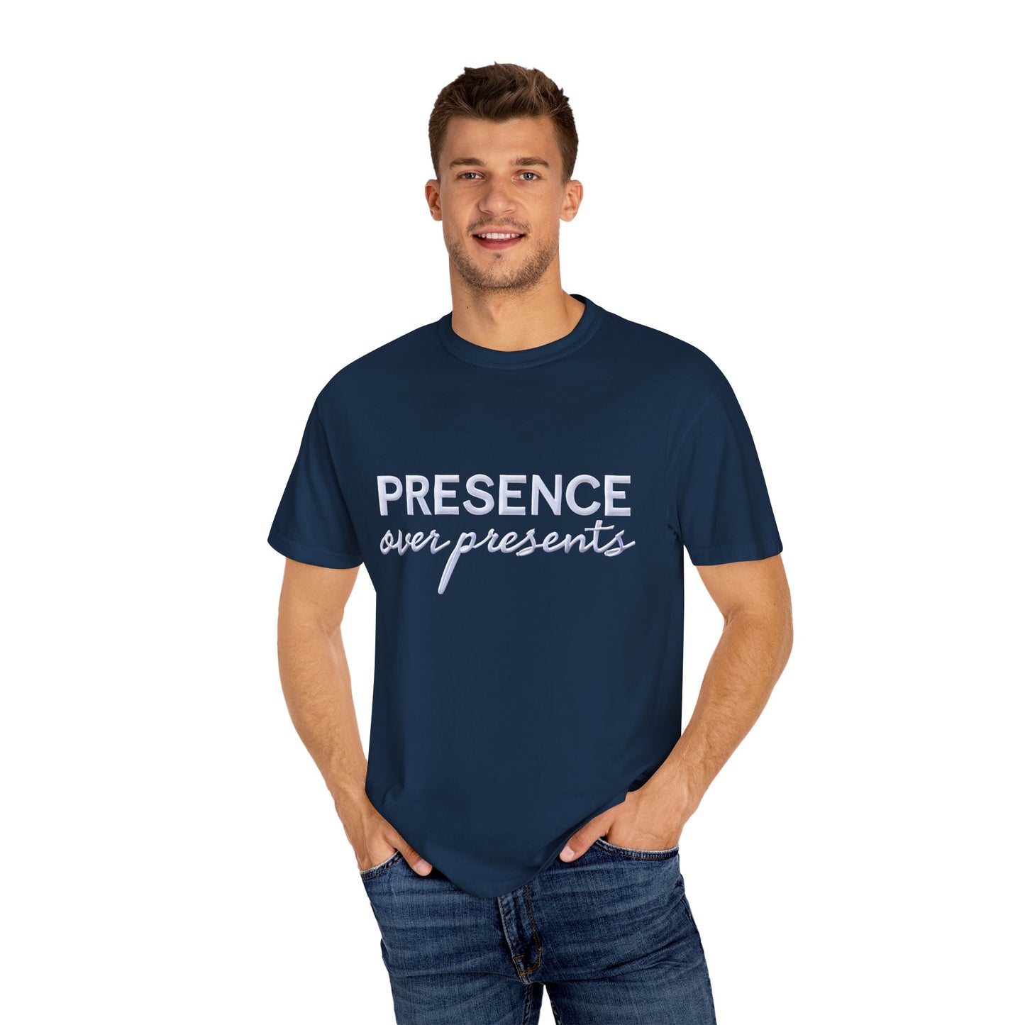 'Presence Over Presents' Inspirational Unisex Tee