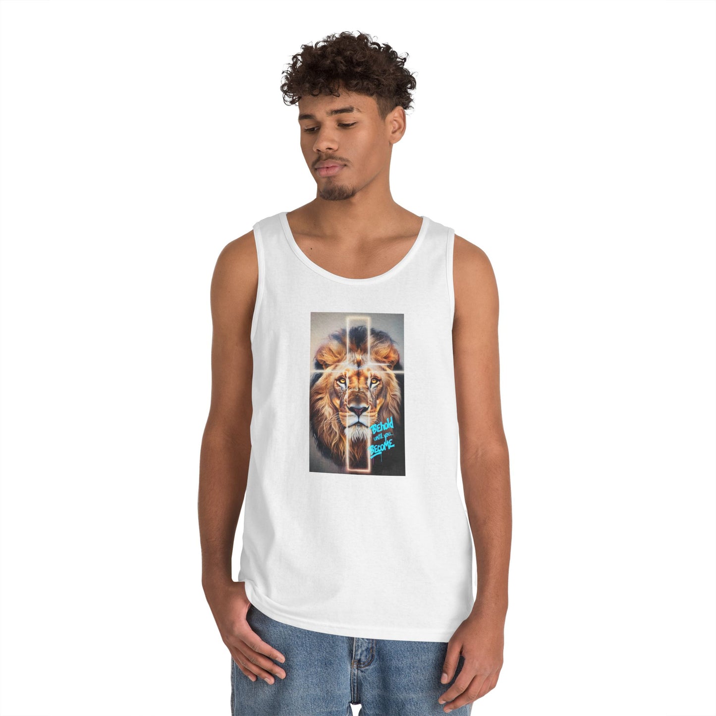 'Behold until you Become' - Heavy Cotton Tank Top