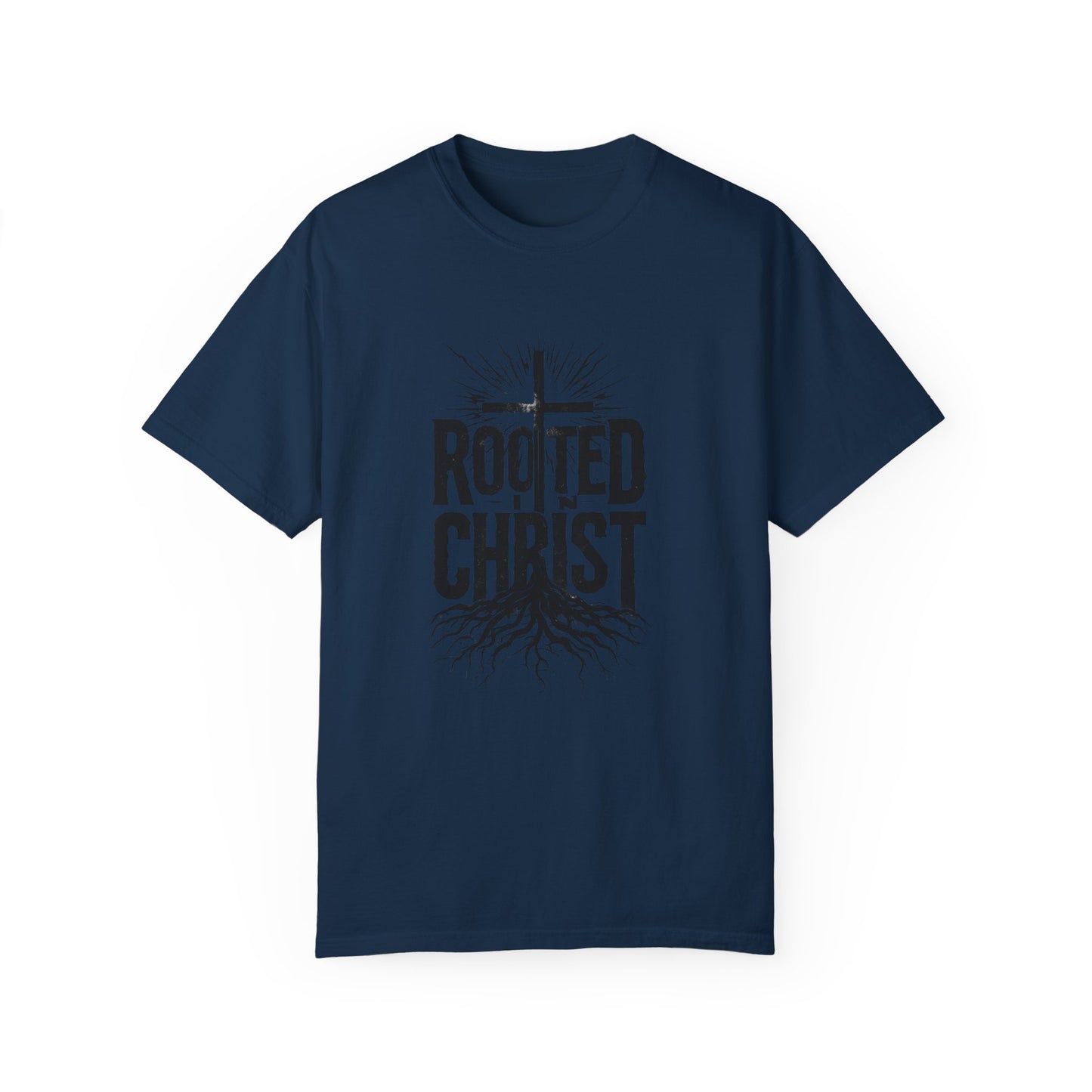 'Rooted Christ' - Unisex Garment-Dyed T-Shirt