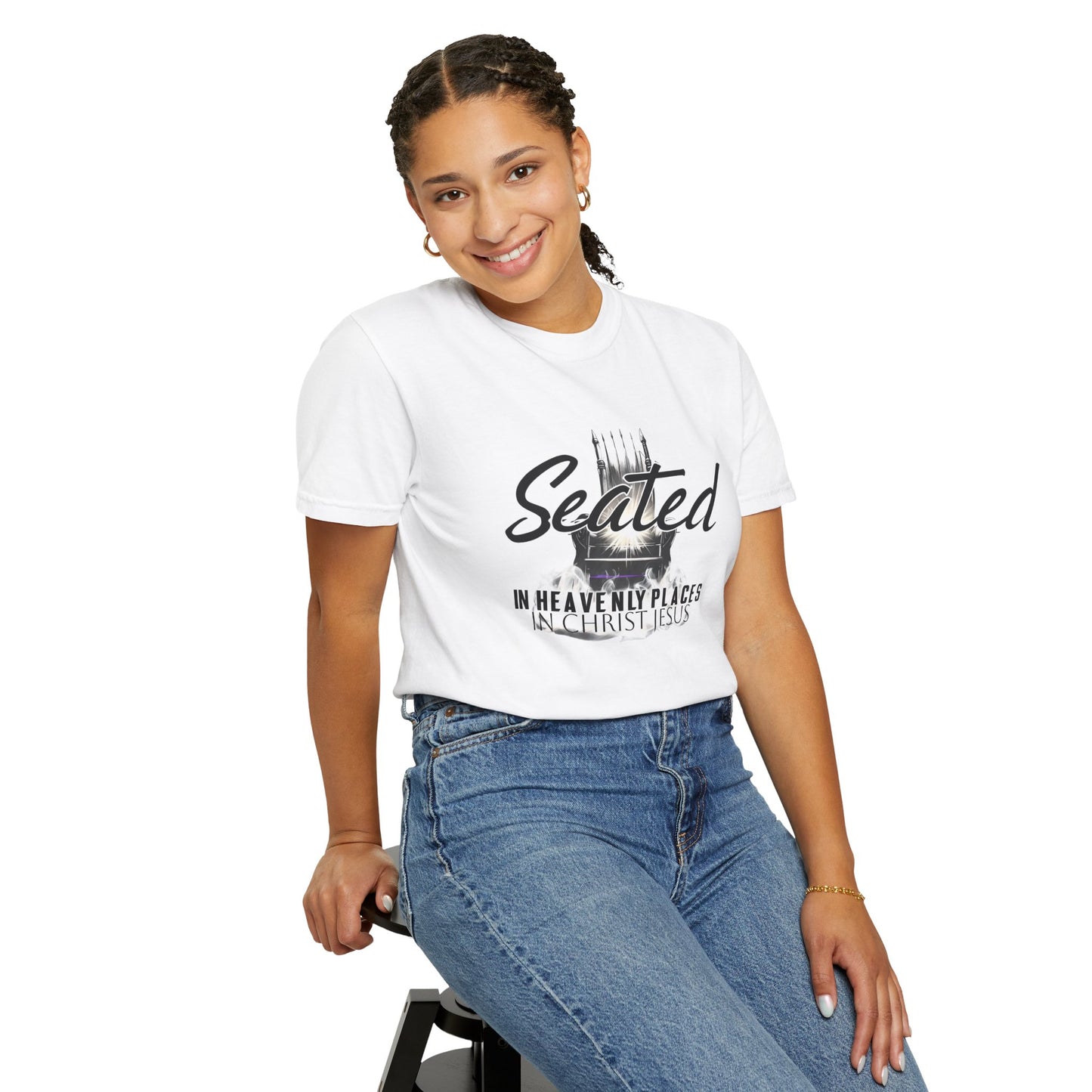 Seated in Heavenly Places - Unisex Garment-Dyed T-Shirt
