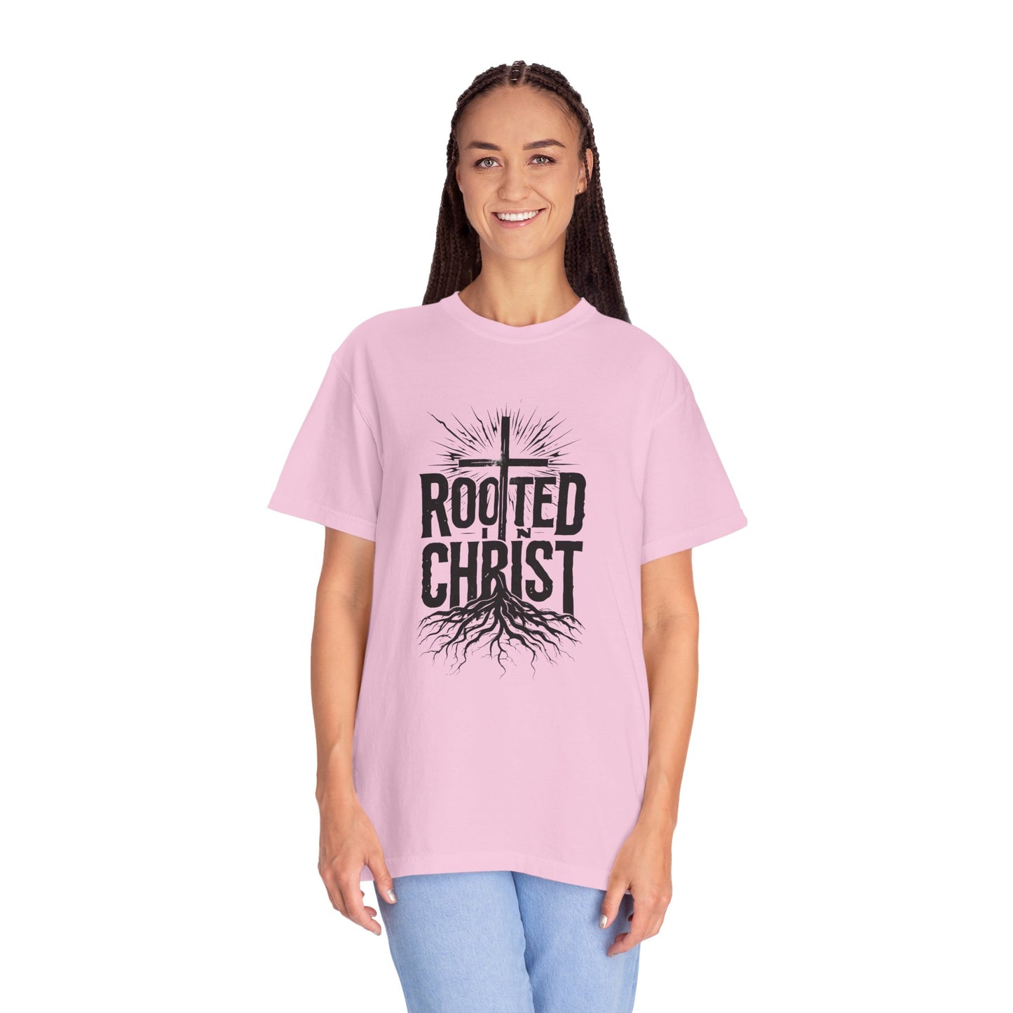 'Rooted Christ' - Unisex Garment-Dyed T-Shirt