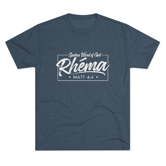 Rhema Unisex Tri-Blend Crew Tee - Inspirational Christian T-Shirt