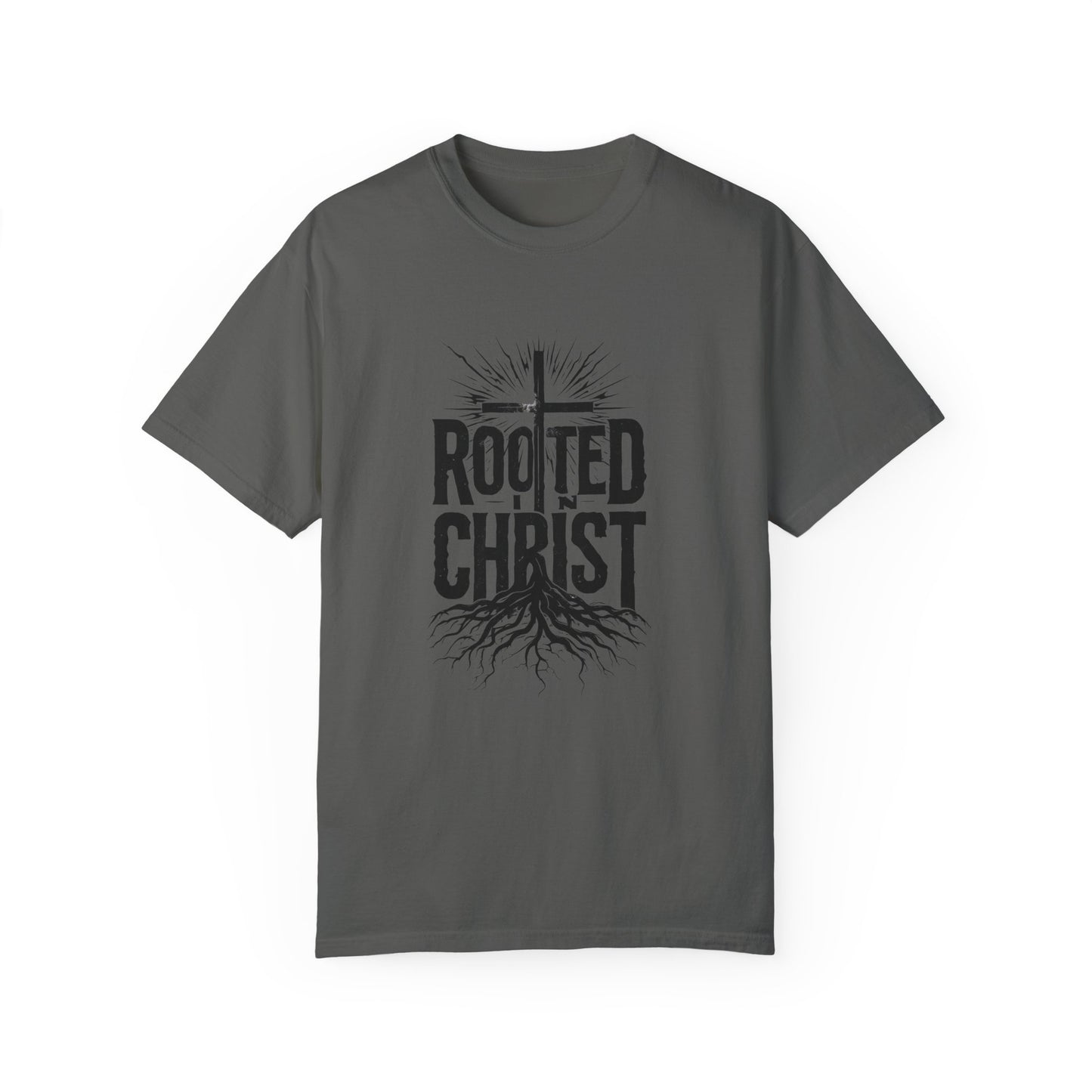 'Rooted Christ' - Unisex Garment-Dyed T-Shirt