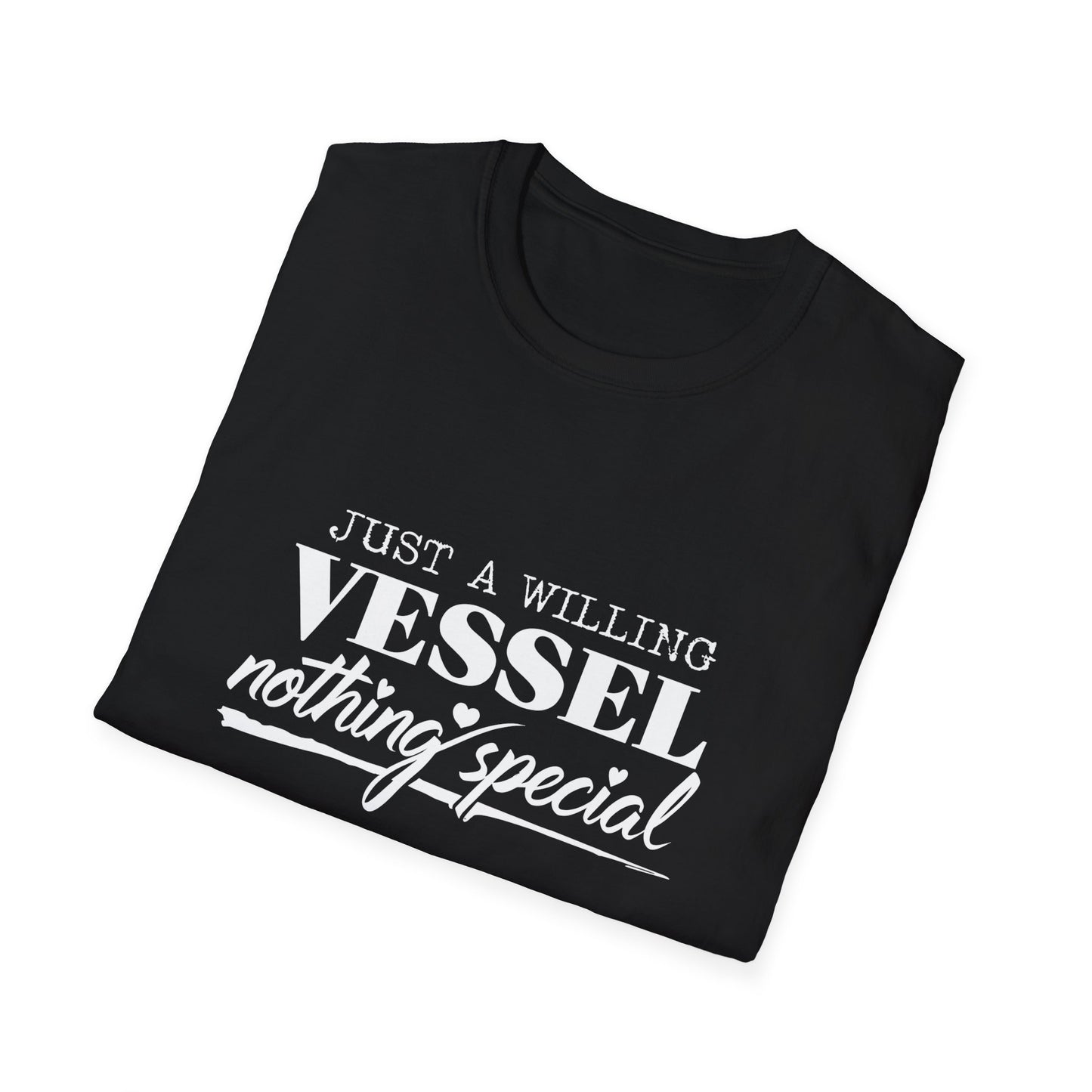 DESSY Women's Softstyle T-Shirt - Just a Willing Vessel Women's Design