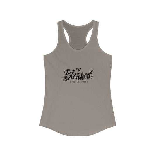'Blessed & Highly Favored' Women's  Racerback TankTop