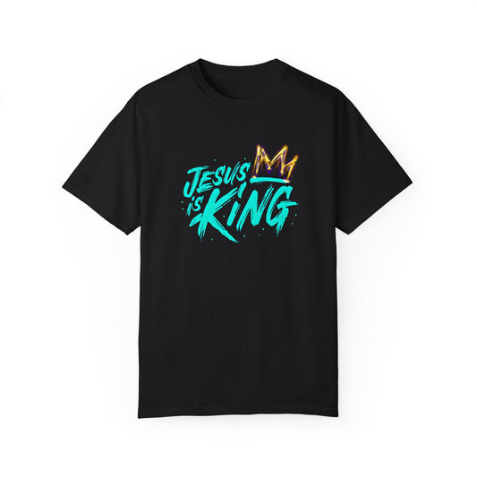 'Jesus is King' - Unisex Garment-Dyed T-Shirt