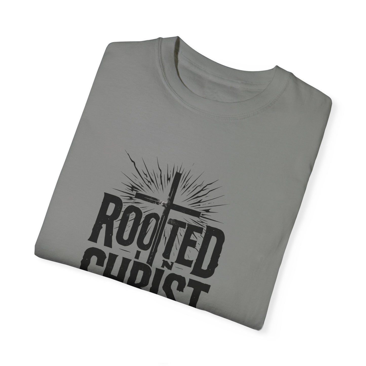 'Rooted Christ' - Unisex Garment-Dyed T-Shirt
