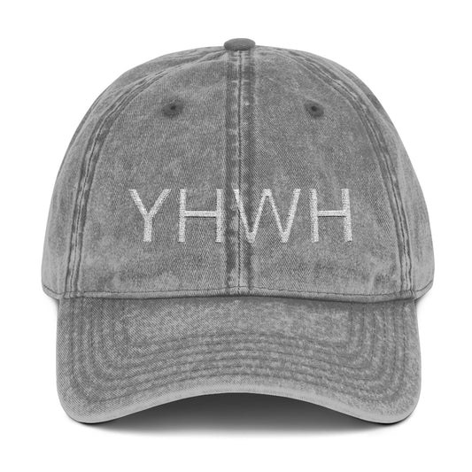 Vintage YHWH Embroidered Cap | Trucker Hat for Casual Style & Spiritual Connection