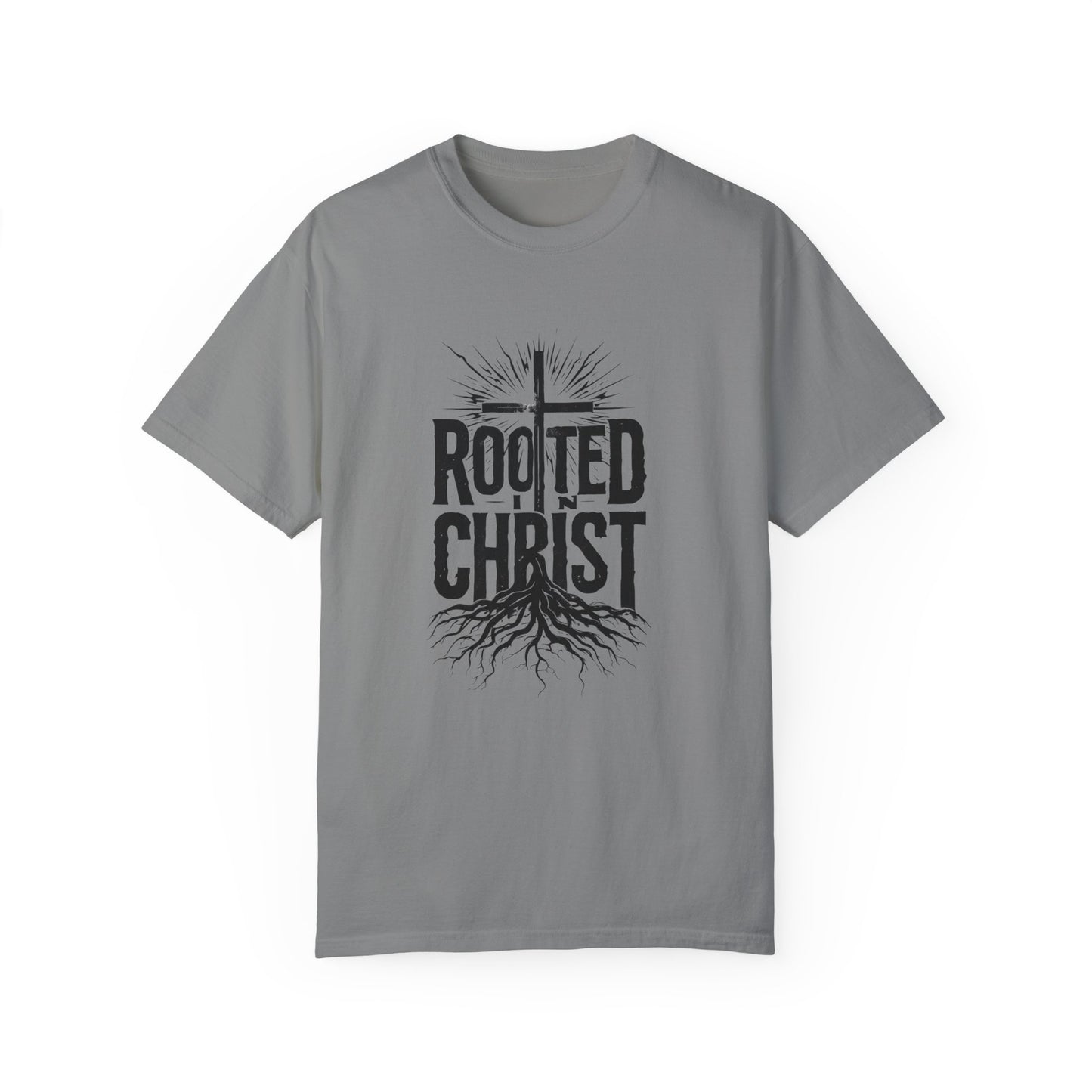 'Rooted Christ' - Unisex Garment-Dyed T-Shirt
