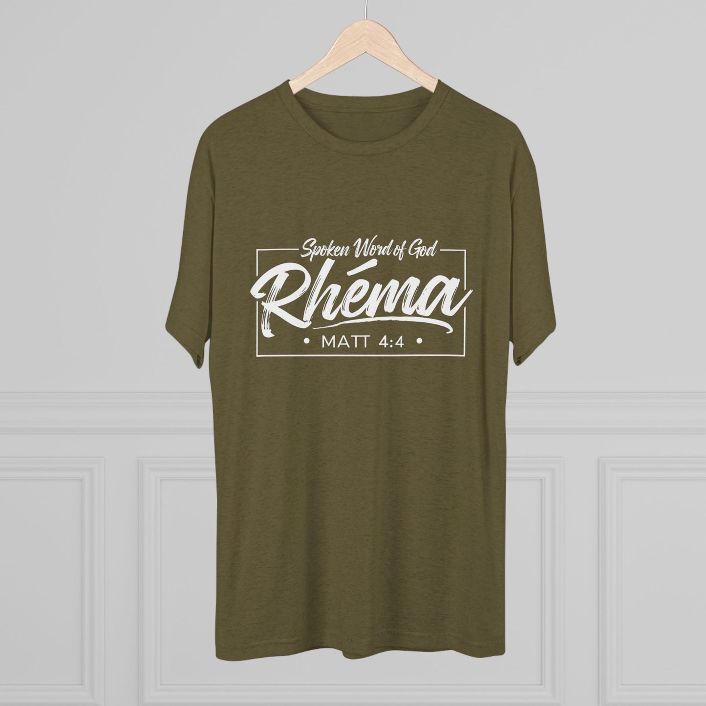 Rhema Unisex Tri-Blend Crew Tee - Inspirational Christian T-Shirt