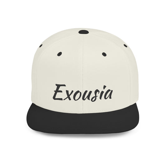 Exousia Flat Bill Snapback Hat Unisex