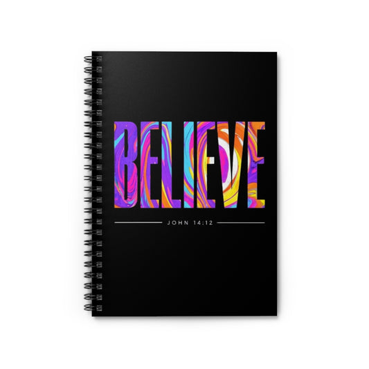 'Believe' - spiral notebook journal