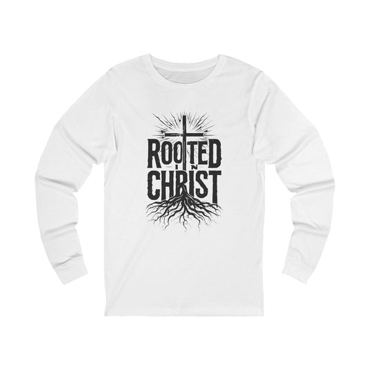 'Rooted in Christ' - Unisex Long Sleeve Tee