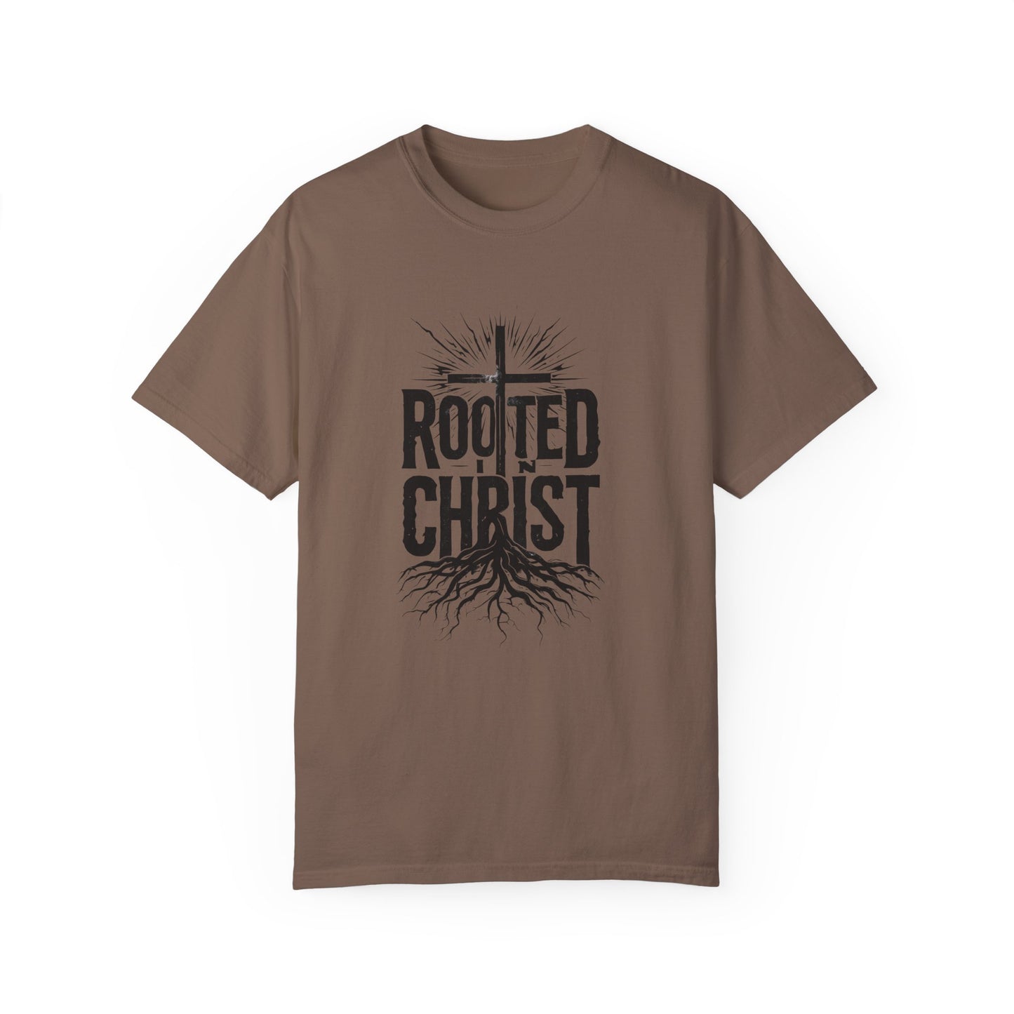 'Rooted Christ' - Unisex Garment-Dyed T-Shirt